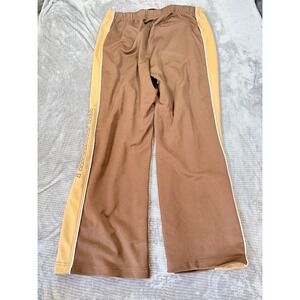 NBA USG Philadelphia 76ers Track Pants Mens XL Brown Warm Up Vintage 38X31 90s.‎